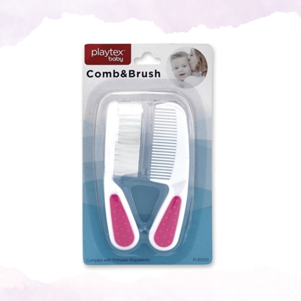 Comb & Brush Set pink