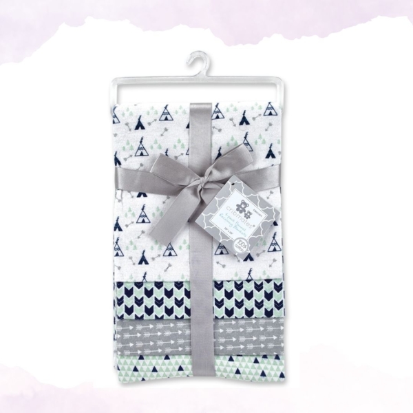 Cribmates 4pk Blankets Arrows