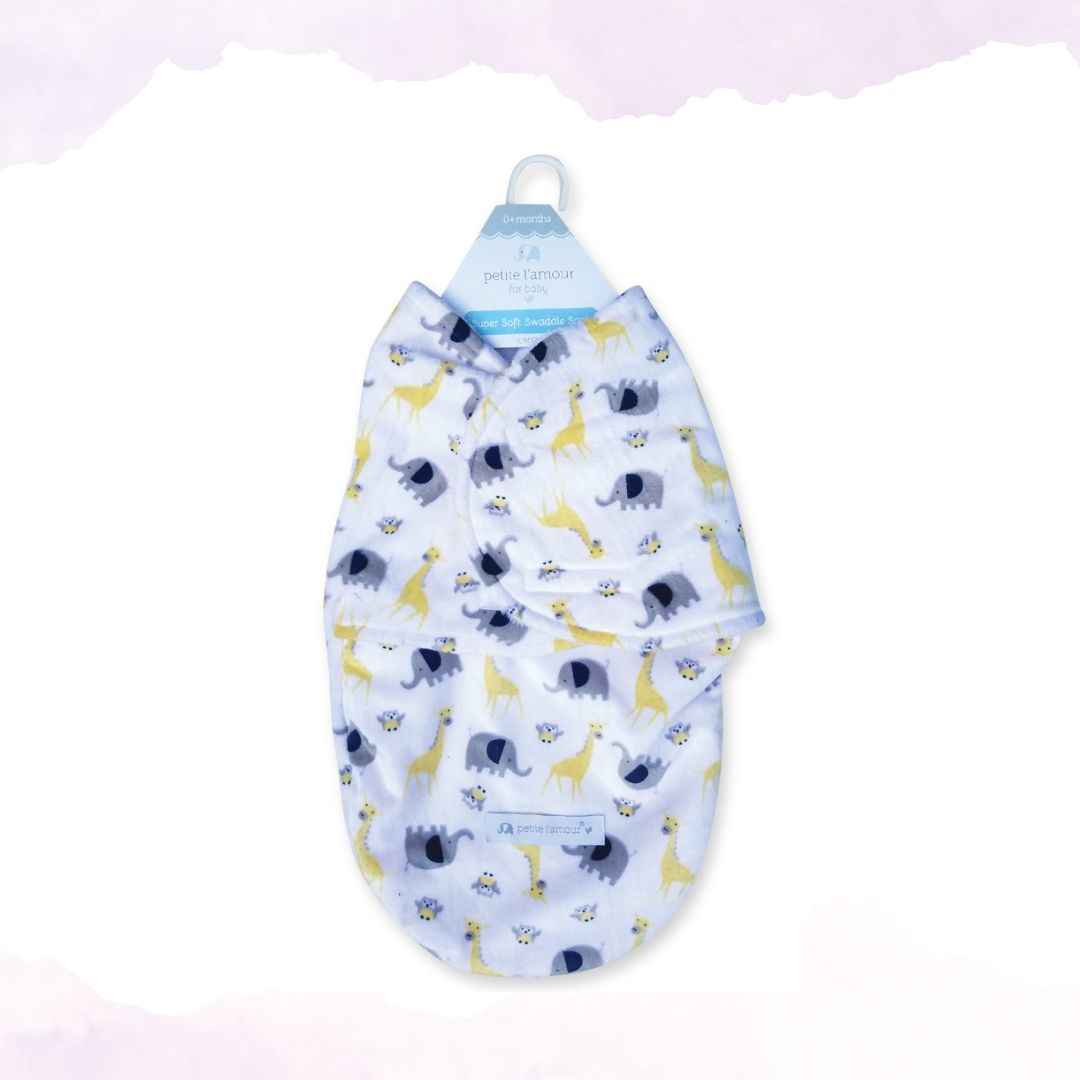 Cribmates yellow-ble swaddle