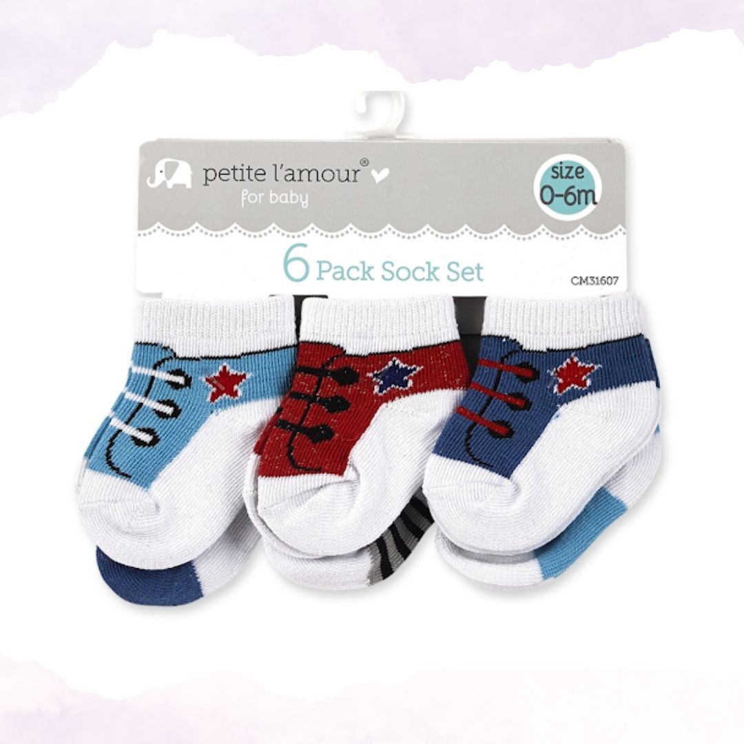 Petite L’amour 6pk socks Boys